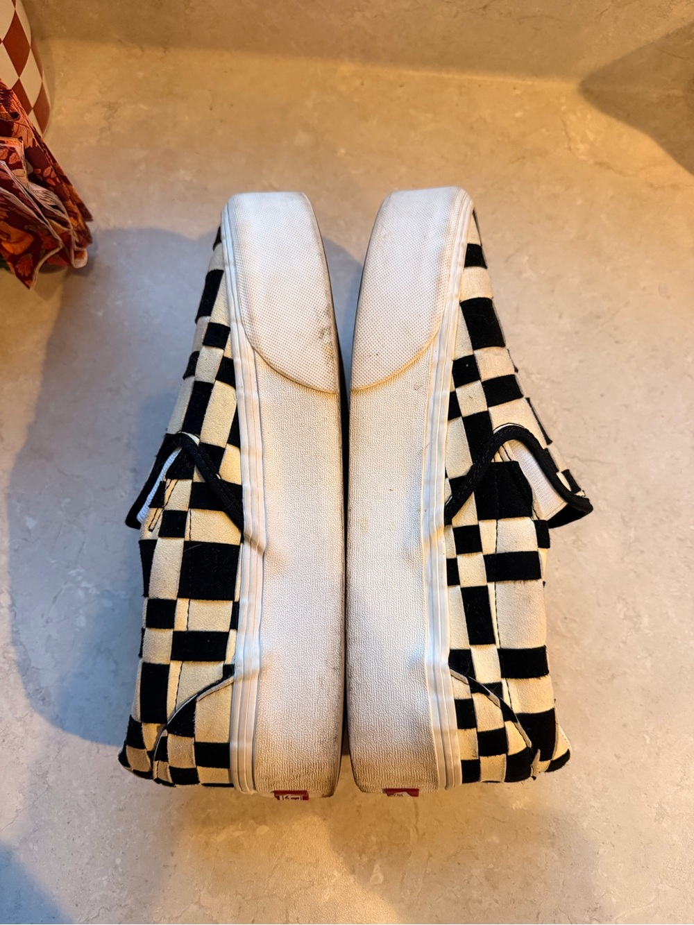Vans Checkerboard Slip-On Sneakers - Black & White - Picture 4 of 4